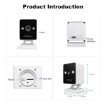 SriHome SH057 4MP HD Two-way Video Output Mini Camera Supports Night Vision - Image 12