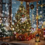 Snowflake Projection Lamp Film Pattern Holiday Atmosphere Light - Image 5