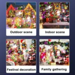 Snowflake Projection Lamp Film Pattern Holiday Atmosphere Light - Image 6