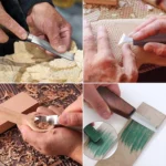 DIY Hand Engraving Knife Cowhide Roll Bag Woodworking Engraving Knife Set - Image 8