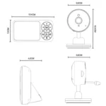 Yesido KM26 3.5 inch TFT screen 2.4G Baby Monitor Care Camera, Plug: UK Plug - Image 16
