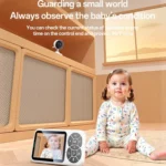 Yesido KM26 3.5 inch TFT screen 2.4G Baby Monitor Care Camera, Plug: UK Plug - Image 4