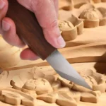 Long Blade Bevel Pointed Hand Carving Knife Utility Knife - Image 6