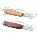 Long Blade Bevel Pointed Hand Carving Knife Utility Knife - Image 7