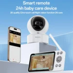 Yesido KM28 5 inch LCD Screen 2.4G WiFi Baby Monitor Care Camera, Plug: UK Plug - Image 2