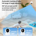 Yesido KM28 5 inch LCD Screen 2.4G WiFi Baby Monitor Care Camera, Plug: UK Plug - Image 12