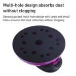 Manual Round Dust Extraction Polishing Hand Grinding Board with Sandpaper Set - Image 6
