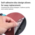 Manual Round Dust Extraction Polishing Hand Grinding Board with Sandpaper Set - Image 7