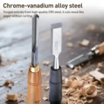 RUITOOL Knockable Through Handle Woodworking Chisel Slotting Chisel Carving Tool - Image 7