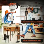 2pcs/Pack Wall Mounted Lawn Mower Dual Hook Stand Heavy Duty Storage Hanger - Image 6