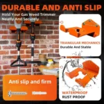 2pcs/Pack Wall Mounted Lawn Mower Dual Hook Stand Heavy Duty Storage Hanger - Image 7