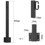 String Hanging Light Poles Fence Light Hanger With Clip Holder Hook for Outdoor Courtyard Garden - Image 3
