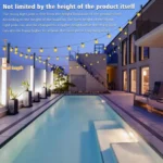 String Hanging Light Poles Fence Light Hanger With Clip Holder Hook for Outdoor Courtyard Garden - Image 6