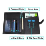 Genuine Leather Business Passport Bag Multifunctional Card Holder - Image 6