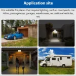 N776B Solar LED High Power Dual Color Sensor Wall Light - Image 9