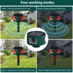 N911S Outdoor Solar Ultrasonic Animal Repellent - Image 8