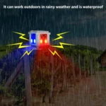 N911U Outdoor 360 Degree Sensor Sound and Light Alarm Animal Repeller - Image 6