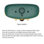 N911Y Outdoor Sound and Light Alarm Solar Powered High Frequency Ultrasonic Animal Repellent - Image 3