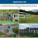 N911Z Solar Powered LED Flashing Infrared Light Animal Repellent - Image 7