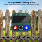 N911Z Solar Powered LED Flashing Infrared Light Animal Repellent - Image 8