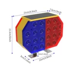 C1A Solar Double Sided LED Strobe Road Warning Light - Image 3