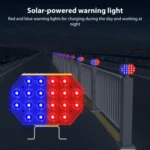 C1A Solar Double Sided LED Strobe Road Warning Light - Image 6