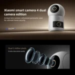 Original Xiaomi Mijia Smart Camera 4 Dual Lens PTZ 360 Degree AI Detection 5MP WiFi 6 Home Security Mi Home APP Camera - Image 2