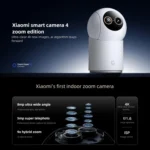 Original Xiaomi Mijia Smart Camera 4 9X Zoom Edition Baby Pet AI Facial Recognition Gesture Call Two-way Voice Camera For Mi Home APP - Image 2