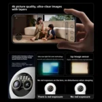 Original Xiaomi Mijia Smart Camera 4 9X Zoom Edition Baby Pet AI Facial Recognition Gesture Call Two-way Voice Camera For Mi Home APP - Image 5