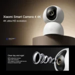 Original Xiaomi Smart Camera 4 4K Dual-band Wi-Fi 6 8MP HDR AI Tracking Night Vision Two-Way Audio Home Security Baby Monitor Pet Camera - Image 2