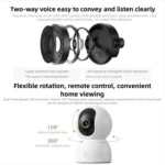 Original Xiaomi Smart Camera 4 4K Dual-band Wi-Fi 6 8MP HDR AI Tracking Night Vision Two-Way Audio Home Security Baby Monitor Pet Camera - Image 15