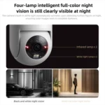 Original Xiaomi Outdoor Camera 4C 3K Full Color Night Vision 5MP IP66 Human Tracking Sound And Light Warning Voice Call Camera - Image 4