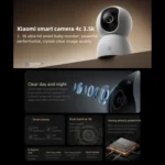 Original Xiaomi Smart Camera 4C 3.5K AI Detection 6MP Full Color Night Vision WiFi 6 Home Security Camera - Image 2