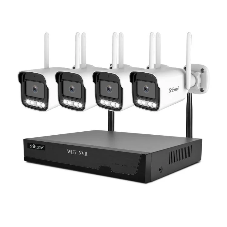 SriHome NVS001-IPC065 5MP 4-CH NVR WiFi IP Camera Kit