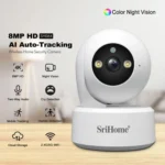 SriHome SH064 8MP HD Two-way Video Mini Camera Supports Night Vision - Image 2