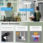 SriHome NVS009-IPC037 2MP 4-CH NVR WiFi IP Camera Kit - Image 8