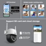 Srihome SH072 8MP Outdoor AI Auto-Tracking Wireless WiFi Security Camera - Image 11
