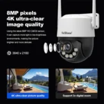 Srihome SH072 8MP Outdoor AI Auto-Tracking Wireless WiFi Security Camera - Image 3