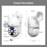 SriHome NVS009-IPC059 5MP 4-CH NVR WiFi IP Camera Kit - Image 3