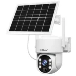 SriHome DH005 4MP 2K Low Power Consumption Wireless Security Camera System with Solar Panel