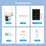 SriHome DH005 4MP 2K Low Power Consumption Wireless Security Camera System with Solar Panel - Image 16