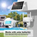 SriHome DH005 4MP 2K Low Power Consumption Wireless Security Camera System with Solar Panel - Image 6
