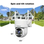 SriHome DH005 4MP 2K Low Power Consumption Wireless Security Camera System with Solar Panel - Image 7