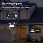 SriHome DH006 4MP 2K Low Power Consumption Wireless Security Camera System with Solar Panel - Image 12