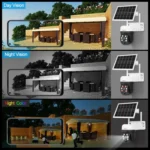 SriHome DH006 4MP 2K Low Power Consumption Wireless Security Camera System with Solar Panel - Image 13