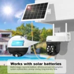 SriHome DH006 4MP 2K Low Power Consumption Wireless Security Camera System with Solar Panel - Image 6