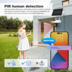 SriHome DH006 4MP 2K Low Power Consumption Wireless Security Camera System with Solar Panel - Image 7