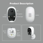 SriHome DH008 4MP 2K Low Power Consumption Wireless Security Camera System - Image 13