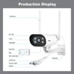 Srihome SH037 5MP Outdoor Waterproof Security HD Camera, Supports Two-Way Audio and Color Night Vision - Image 11