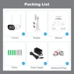 Srihome SH037 5MP Outdoor Waterproof Security HD Camera, Supports Two-Way Audio and Color Night Vision - Image 12